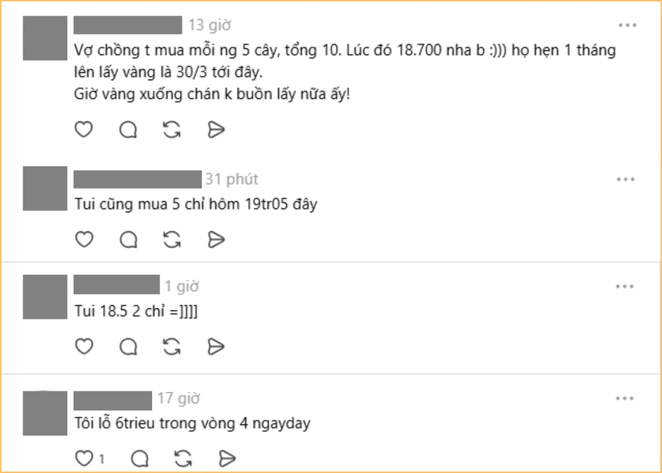 Nỗi đau của người mua vàng bằng giấy hẹn