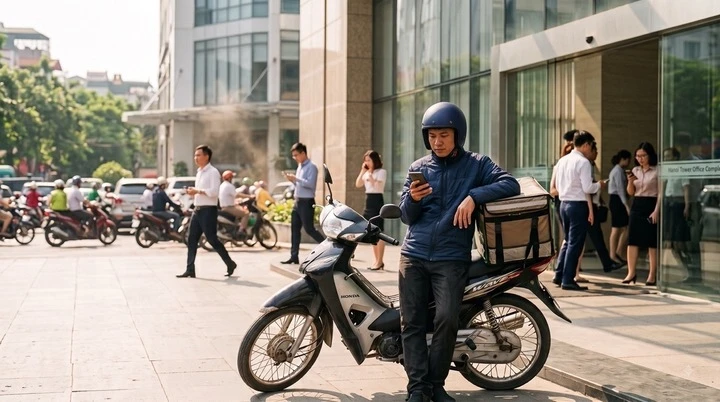 Nỗi khổ shipper đợi giữa nắng vì khách bảo chờ 5 phút rồi 'quên mất vì mải ăn' Nỗi khổ shipper đợi giữa nắng vì khách bảo chờ 5 phút rồi 'quên mất vì mải ăn'