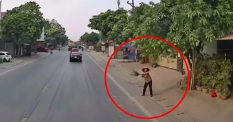 Nữ ân nhân cầm chổi ra hiệu, cứu cô gái Hải Phòng thoát chết trước ô tô