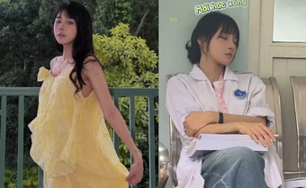 Nữ sinh viên Y khoa gây chú ý với nhan sắc xinh đẹp khi ngồi ngủ gật trên hành lang bệnh viện, hóa ra là vợ cầu thủ nổi tiếng
