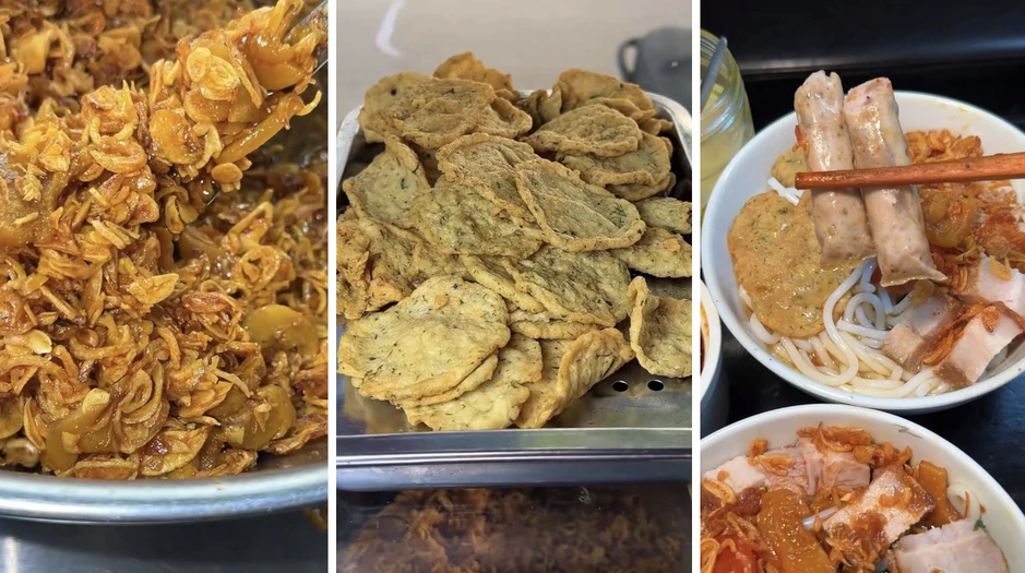 Quán canh bún cua gia truyền ở phố cổ Hà Nội, sợi bún to gấp vài lần bình thường, dùng 5 kg cua đồng cho nồi nước dùng Quán canh bún cua gia truyền ở phố cổ Hà Nội, sợi bún to gấp vài lần bình thường, dùng 5 kg cua đồng cho nồi nước dùng