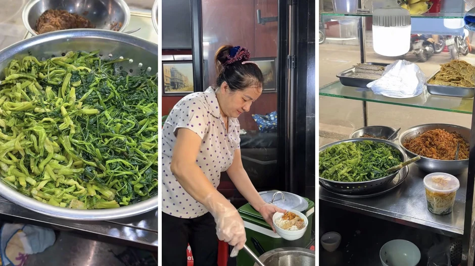 Quán canh bún cua gia truyền ở phố cổ Hà Nội, sợi bún to gấp vài lần bình thường, dùng 5 kg cua đồng cho nồi nước dùng Quán canh bún cua gia truyền ở phố cổ Hà Nội, sợi bún to gấp vài lần bình thường, dùng 5 kg cua đồng cho nồi nước dùng