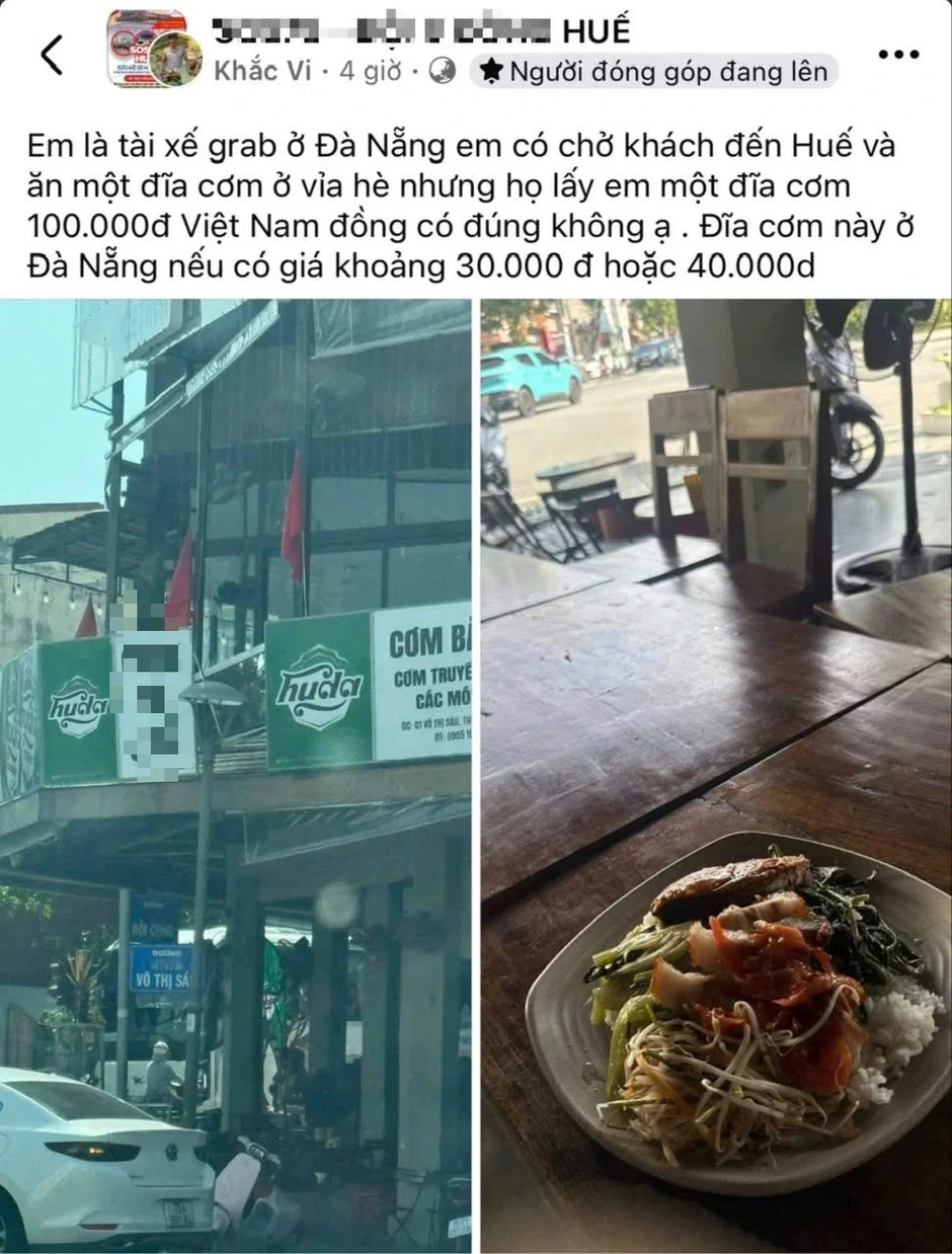 Quán cơm Huế bán 100.000 đồng/dĩa: Chính quyền vào cuộc chấn chỉnh Quán cơm Huế bán 100.000 đồng/dĩa: Chính quyền vào cuộc chấn chỉnh