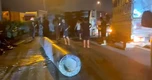 Rơi cột bê tông gây tai nạn giao thông liên hoàn trên Quốc lộ 5 , ùn tắc kéo dài
