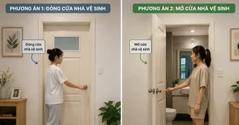 Rủi ro tiềm ẩn khi khép cửa nhà vệ sinh suốt ngày