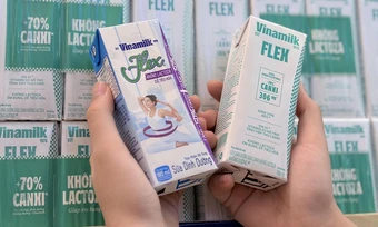 Sản phẩm Vinamilk Flex thay đổi bao bì