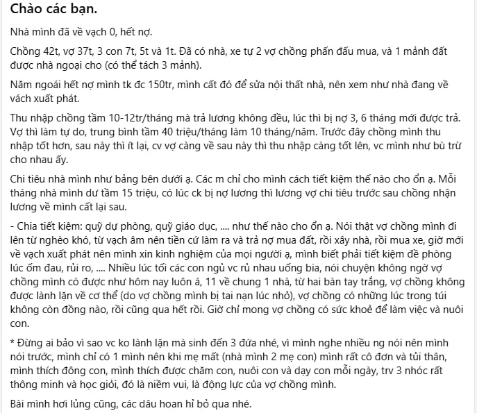 Sau 10 năm trả nợ, gia đình 5 người bắt đầu lại từ số 0 - nhưng lần đầu được thở phào nhẹ nhõm! Sau 10 năm trả nợ, gia đình 5 người bắt đầu lại từ số 0 - nhưng lần đầu được thở phào nhẹ nhõm!