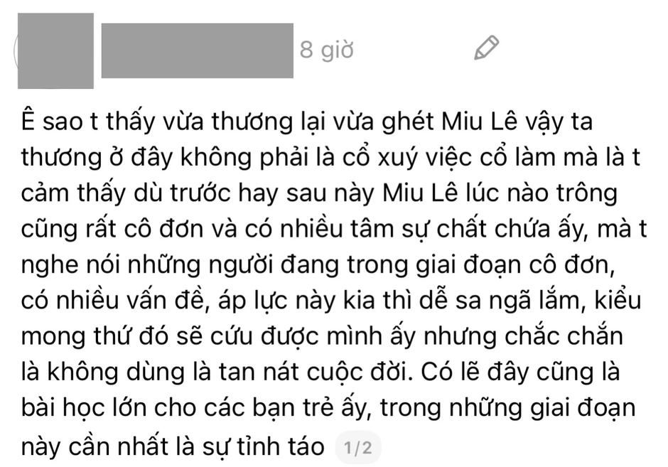 Scandal ma tuý của Miu Lê: Đừng biến nuối tiếc thành bênh vực mù quáng Scandal ma tuý của Miu Lê: Đừng biến nuối tiếc thành bênh vực mù quáng