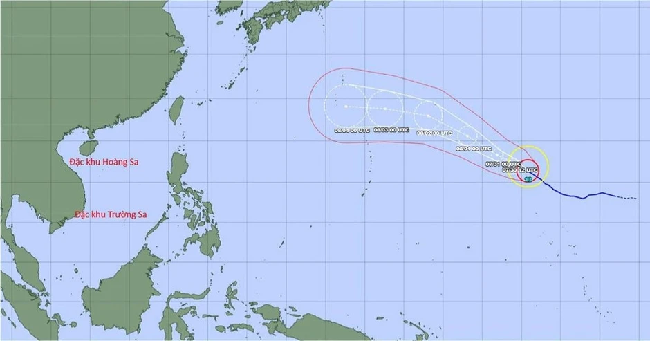Siêu bão Dolphin tiếp tục mạnh thêm, di chuyển hướng về Trung Quốc, chưa có dấu hiệu ảnh hưởng Biển Đông Siêu bão Dolphin tiếp tục mạnh thêm, di chuyển hướng về Trung Quốc, chưa có dấu hiệu ảnh hưởng Biển Đông