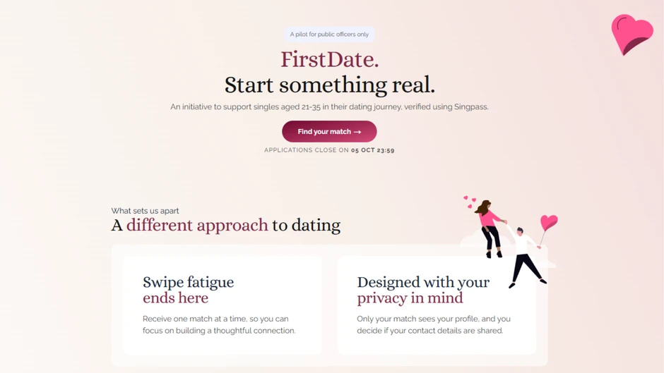 Singapore ra mắt website ghép đôi cho công chức Singapore ra mắt website ghép đôi cho công chức