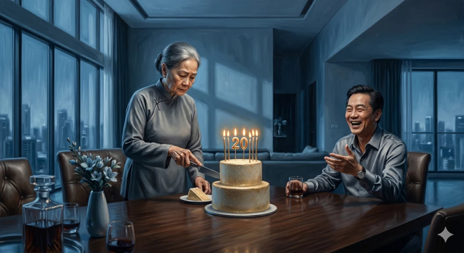 Sinh nhật con trai, chồng tuyên bố đón bố mẹ lên báo hiếu mà không biết chủ nhân thật sự của căn hộ 300m2 Sinh nhật con trai, chồng tuyên bố đón bố mẹ lên báo hiếu mà không biết chủ nhân thật sự của căn hộ 300m2