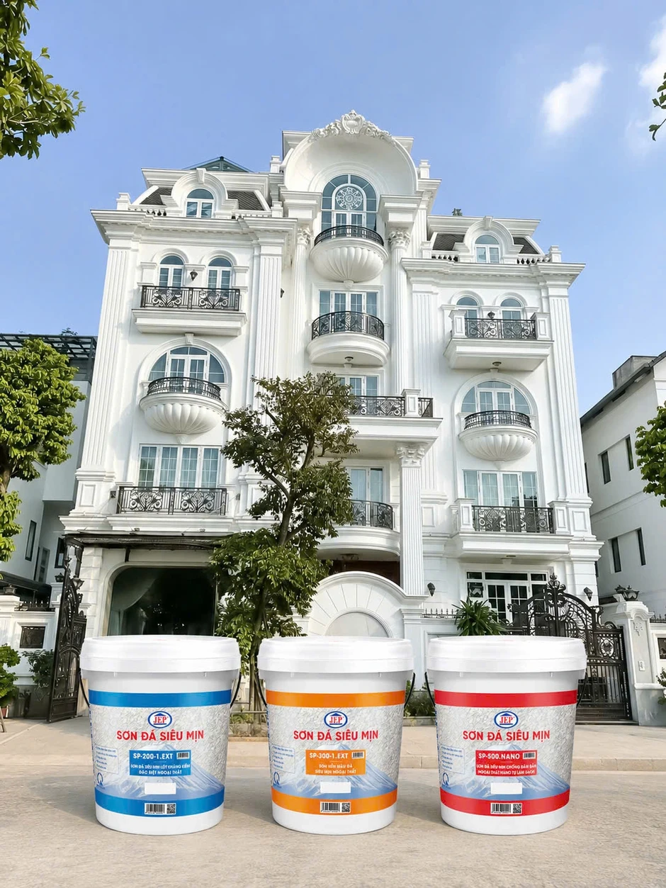 Sơn đá siêu mịn JEP - giải pháp hoàn thiện bền, sạch, đẹp cho công trình xây dựng hiện đại Sơn đá siêu mịn JEP - giải pháp hoàn thiện bền, sạch, đẹp cho công trình xây dựng hiện đại