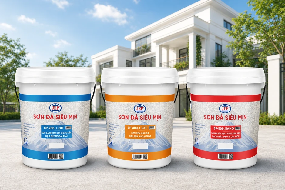 Sơn đá siêu mịn JEP - giải pháp hoàn thiện bền, sạch, đẹp cho công trình xây dựng hiện đại Sơn đá siêu mịn JEP - giải pháp hoàn thiện bền, sạch, đẹp cho công trình xây dựng hiện đại