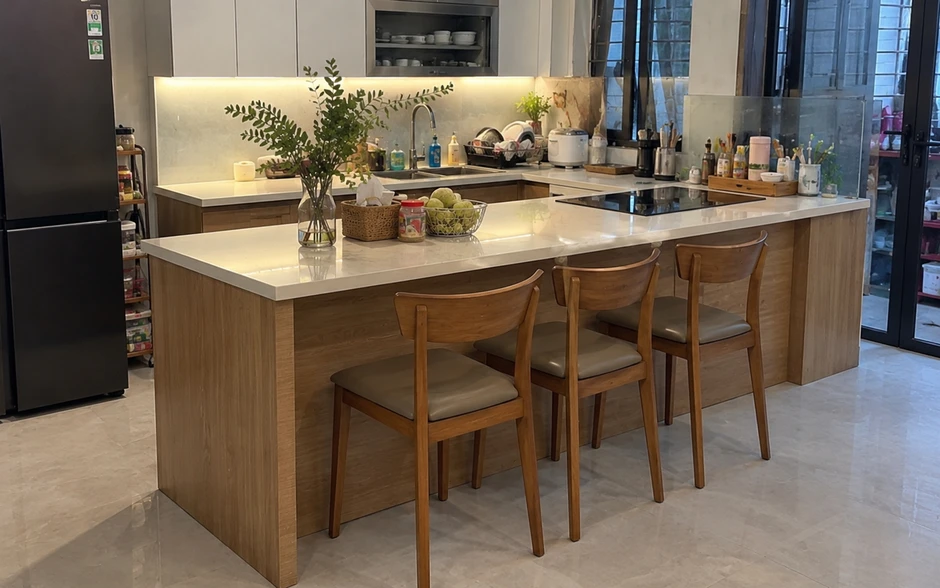 Tại sao ngày càng nhiều gia đình không còn làm bộ bàn ăn 6 ghế? 2 kiểu bàn mới linh hoạt, hợp nhà hiện đại hơn Tại sao ngày càng nhiều gia đình không còn làm bộ bàn ăn 6 ghế? 2 kiểu bàn mới linh hoạt, hợp nhà hiện đại hơn