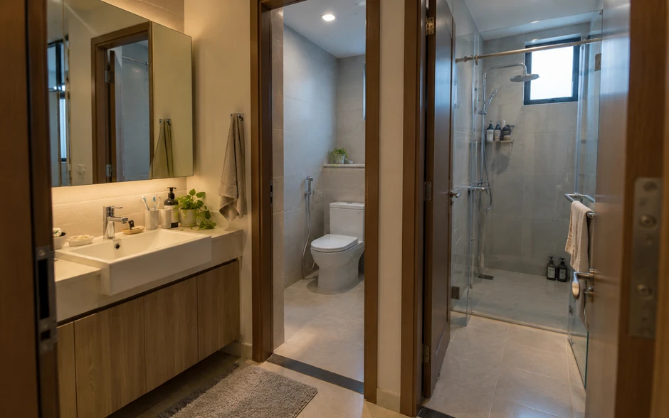Tại sao nhiều gia đình không đặt lavabo trong nhà vệ sinh? Giải pháp hiệu quả
