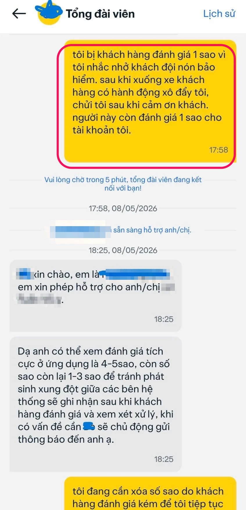 Tài xế bị đánh giá 1 sao vì nhắc khách đội mũ bảo hiểm: Cục CSGT lên tiếng cảnh báo, nhắc nhở hãng xe công nghệ Tài xế bị đánh giá 1 sao vì nhắc khách đội mũ bảo hiểm: Cục CSGT lên tiếng cảnh báo, nhắc nhở hãng xe công nghệ