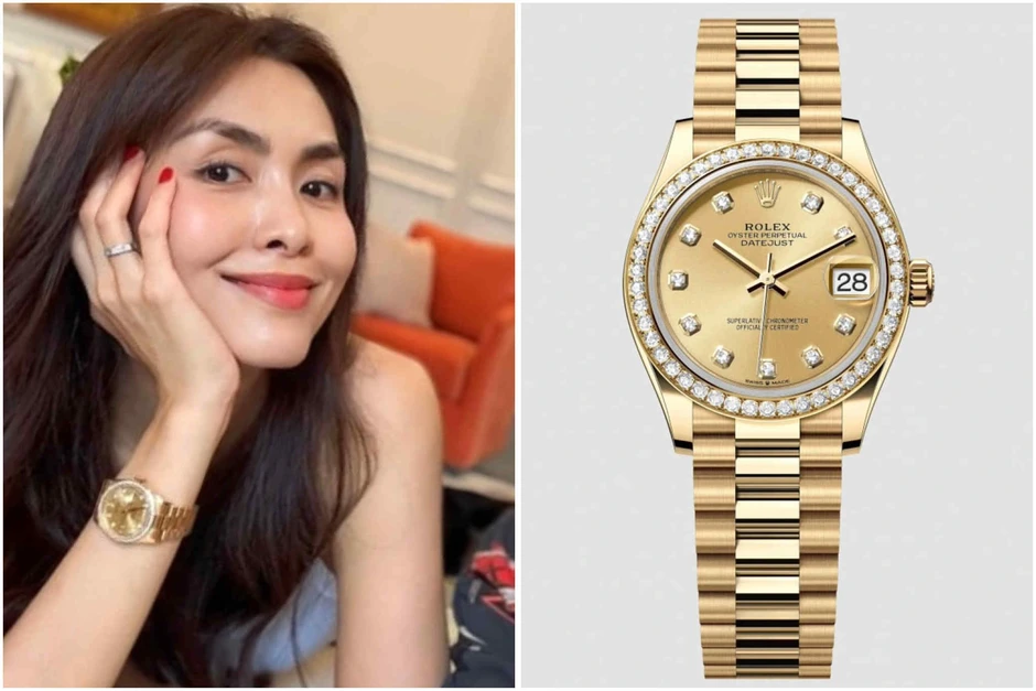 Tăng Thanh Hà đeo đồng hồ đính 160 viên kim cương giá gần 1,6 tỷ đồng Tăng Thanh Hà đeo đồng hồ đính 160 viên kim cương giá gần 1,6 tỷ đồng