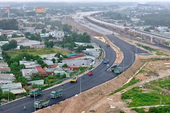 Tăng tốc thi công siêu nút giao 2 cao tốc kết nối với sân bay Long Thành