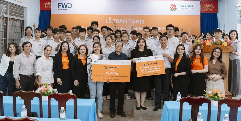 Tập đoàn FWD tiếp sức học sinh Khánh Hòa vượt khó sau bão lũ với gói hỗ trợ 1 tỷ đồng Tập đoàn FWD tiếp sức học sinh Khánh Hòa vượt khó sau bão lũ với gói hỗ trợ 1 tỷ đồng