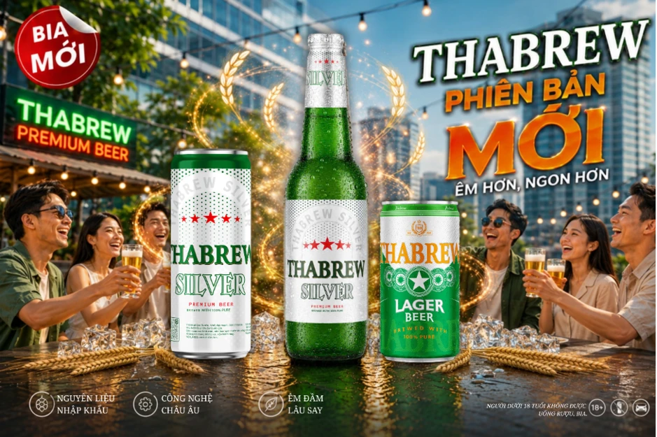 Thabrew Silver và Thabrew Lager 250ml, lựa chọn mới cho thị trường bia Việt