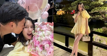 Thành Chung tổ chức sinh nhật ngọt ngào cho bà xã - hotgirl Tuyên Quang Ngô Tố Uyên, nhan sắc "mẹ bỉm" sau sinh gây ngỡ ngàng