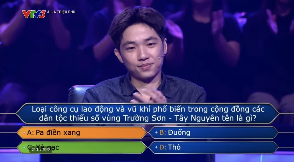 Thanh niên 28 tuổi quê Phú Thọ suýt ẵm trọn 500 triệu tại Ai Là Triệu Phú, là người thứ 7 trong lịch sử chơi xuất sắc