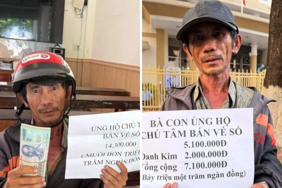 Thất thần trước tiệm vàng vì mất tiền, người bán vé số nhận món quà lớn Thất thần trước tiệm vàng vì mất tiền, người bán vé số nhận món quà lớn