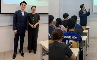 Thầy giáo diện vest bảnh bao đứng trên giảng đường, hoá ra là Tổng tài nghìn tỷ nhà bầu Hiển