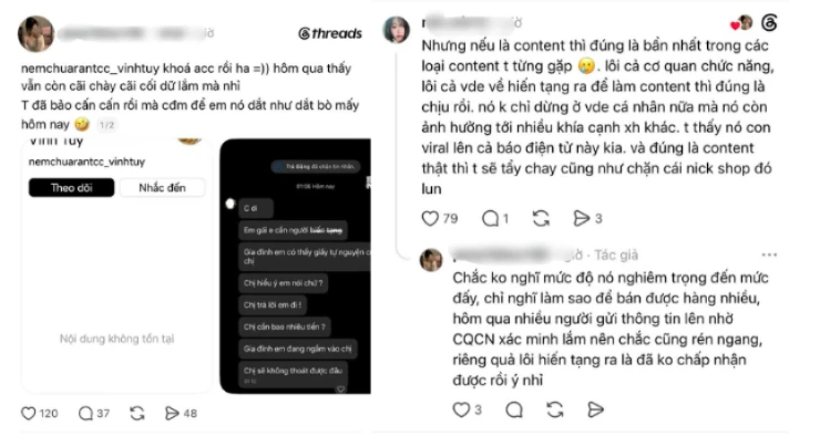 Thực hư vụ shop nem chua rán bị tố dàn dựng chuyện “bị bắt đi hiến tạng” gây chấn động MXH, nhiều người đã báo công an Thực hư vụ shop nem chua rán bị tố dàn dựng chuyện “bị bắt đi hiến tạng” gây chấn động MXH, nhiều người đã báo công an