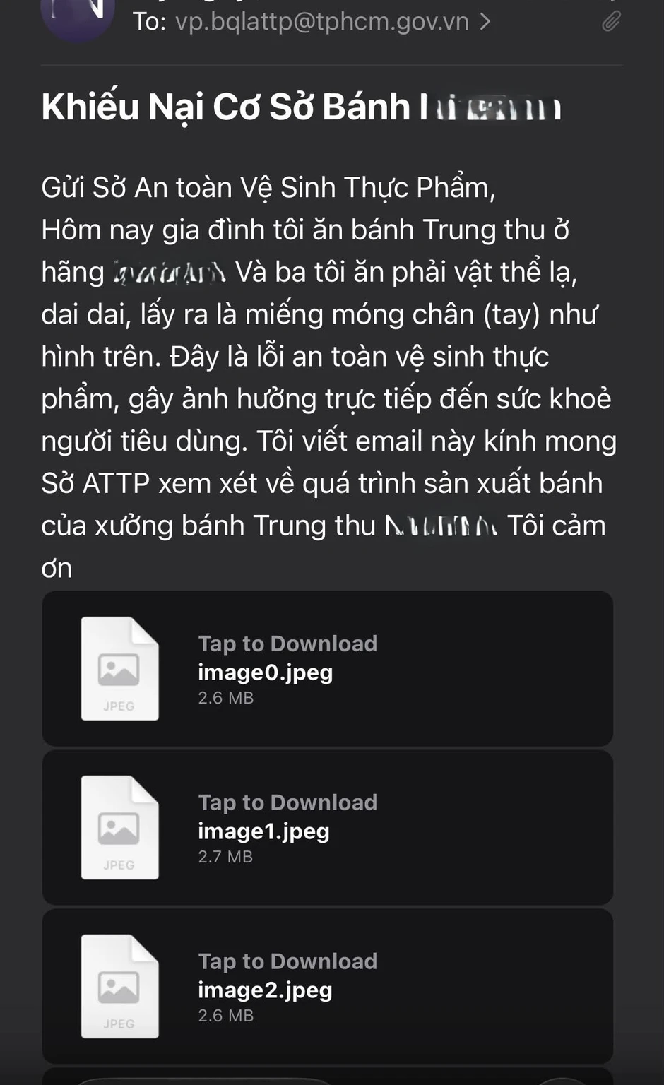 Thương hiệu bánh Trung Thu nổi tiếng N.L bị phản ánh bánh có vật lạ giống móng chân, có người từng gặp nilon trong nhân bánh Thương hiệu bánh Trung Thu nổi tiếng N.L bị phản ánh bánh có vật lạ giống móng chân, có người từng gặp nilon trong nhân bánh