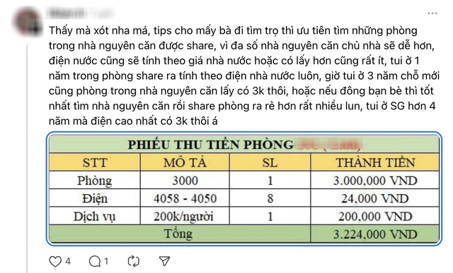 Tiền điện 7.000 đồng/số ở phòng trọ: Người thuê “nóng mặt”, mạng xã hội tranh cãi gay gắt Tiền điện 7.000 đồng/số ở phòng trọ: Người thuê “nóng mặt”, mạng xã hội tranh cãi gay gắt