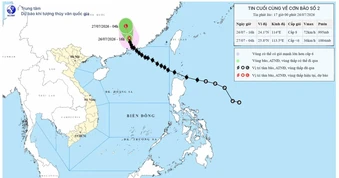 Tin cuối cùng về cơn bão số 2: Bão đang suy yếu dần và không có khả năng ảnh hưởng trực tiếp đến Việt Nam