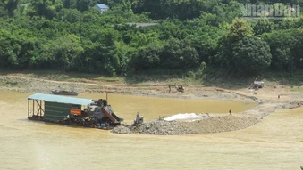 Tỉnh Sơn La xác minh, xử lý nghiêm việc khai thác cát ngoài phạm vi cấp phép