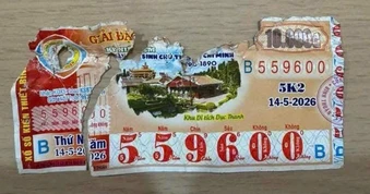 Tờ vé số trúng 50 triệu xổ số miền Nam bị rách đôi đã được trả thưởng