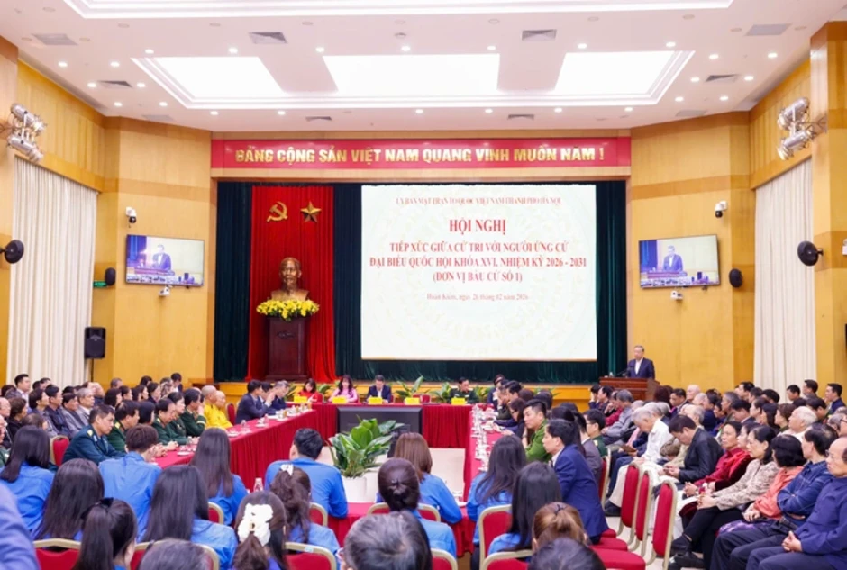 Tổng Bí thư Tô Lâm dự Hội nghị tiếp xúc giữa cử tri với người ứng cử đại biểu Quốc hội