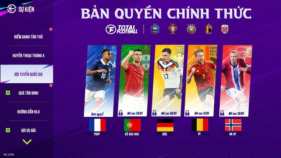 Total Football VNG chính thức ra mắt cộng đồng game thủ Đông Nam Á Total Football VNG chính thức ra mắt cộng đồng game thủ Đông Nam Á