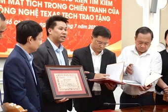 TP.HCM tiếp nhận hồ sơ chôn cất 21 liệt sĩ cùng nhiều kỷ vật chiến tranh từ Mỹ