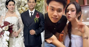 Trần Bích Hạnh - vợ Văn Thanh lên “hot search” trong ngày cưới vì kiểu tóc lạ, trả lời chuyện có tin vui