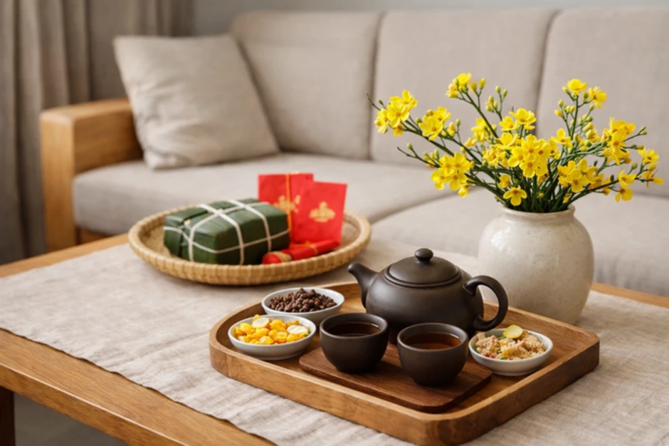 Trang hoàng Tết: Ít đồ, có gu Trang hoàng Tết: Ít đồ, có gu