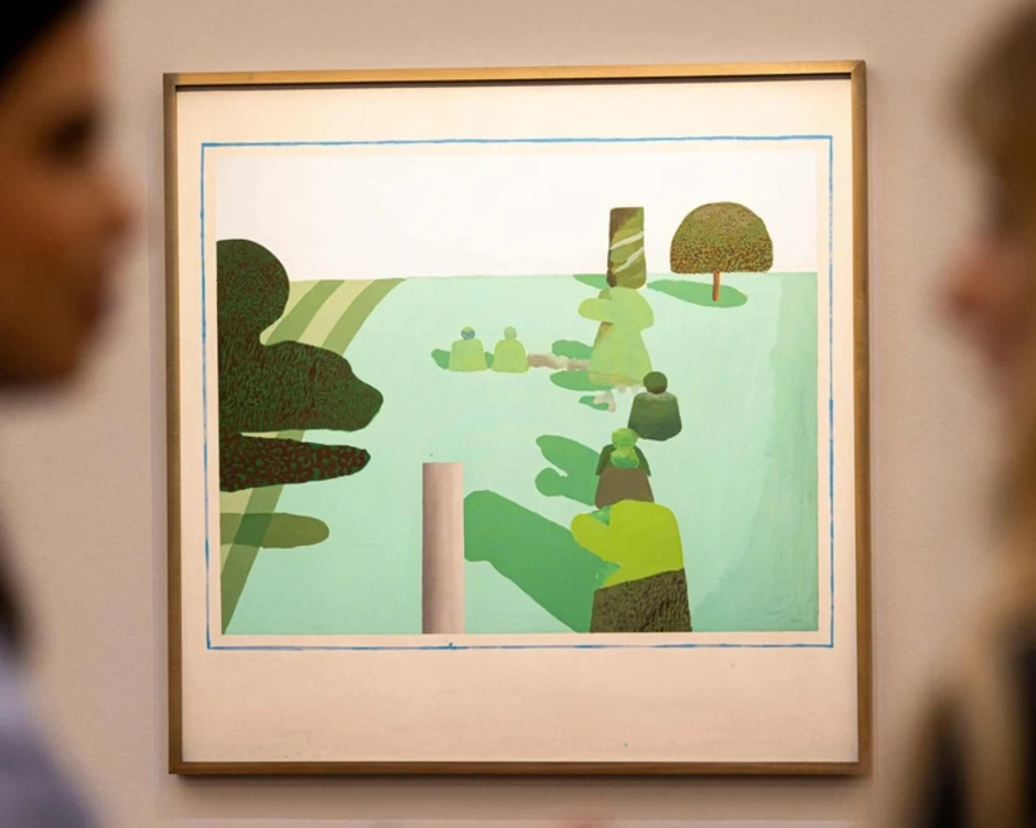 Tranh của David Hockney tái xuất sau 30 năm, sắp đấu giá hàng triệu bảng Anh Tranh của David Hockney tái xuất sau 30 năm, sắp đấu giá hàng triệu bảng Anh