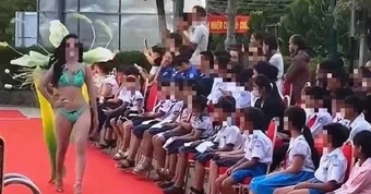 Trình diễn áo tắm trước mặt học sinh nhỏ tuổi: Đã có kết quả xử lý