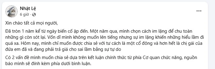 Tròn 1 năm Quang Linh Vlogs bị bắt, chị gái: “Em mình đã sai và đã trả giá bằng những ngày tháng tăm tối nhất của cuộc đời..." Tròn 1 năm Quang Linh Vlogs bị bắt, chị gái: “Em mình đã sai và đã trả giá bằng những ngày tháng tăm tối nhất của cuộc đời..."