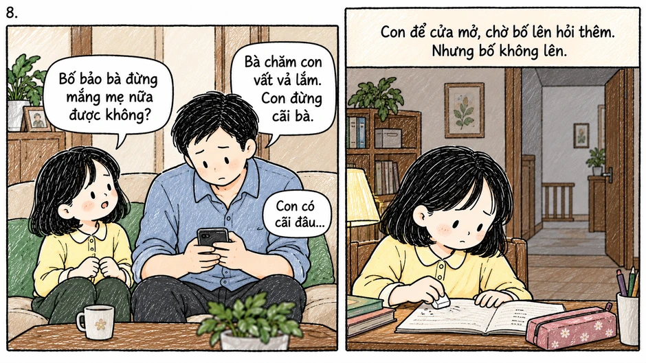 Từ ngày bố mẹ ly hôn, bà nội luôn muốn con ghét và hận mẹ, nhưng con không thể làm được Từ ngày bố mẹ ly hôn, bà nội luôn muốn con ghét và hận mẹ, nhưng con không thể làm được