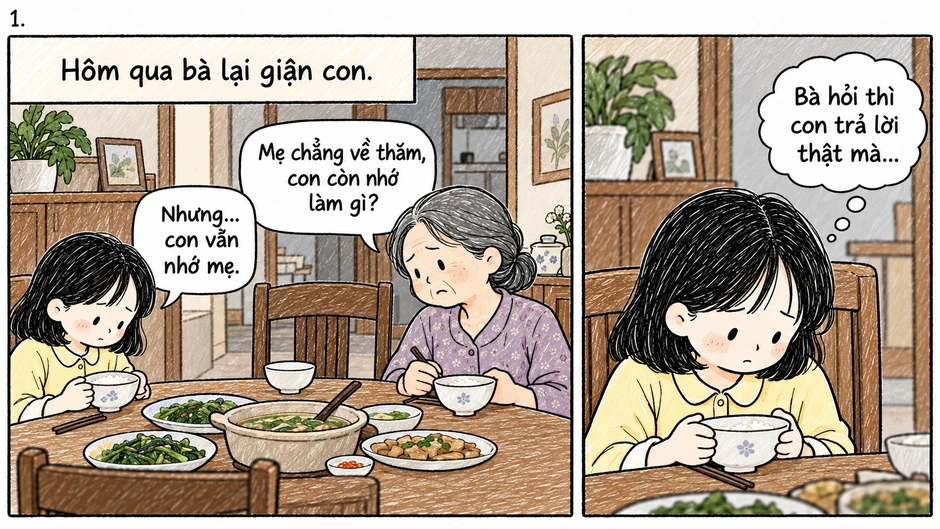 Từ ngày bố mẹ ly hôn, bà nội luôn muốn con ghét và hận mẹ, nhưng con không thể làm được Từ ngày bố mẹ ly hôn, bà nội luôn muốn con ghét và hận mẹ, nhưng con không thể làm được