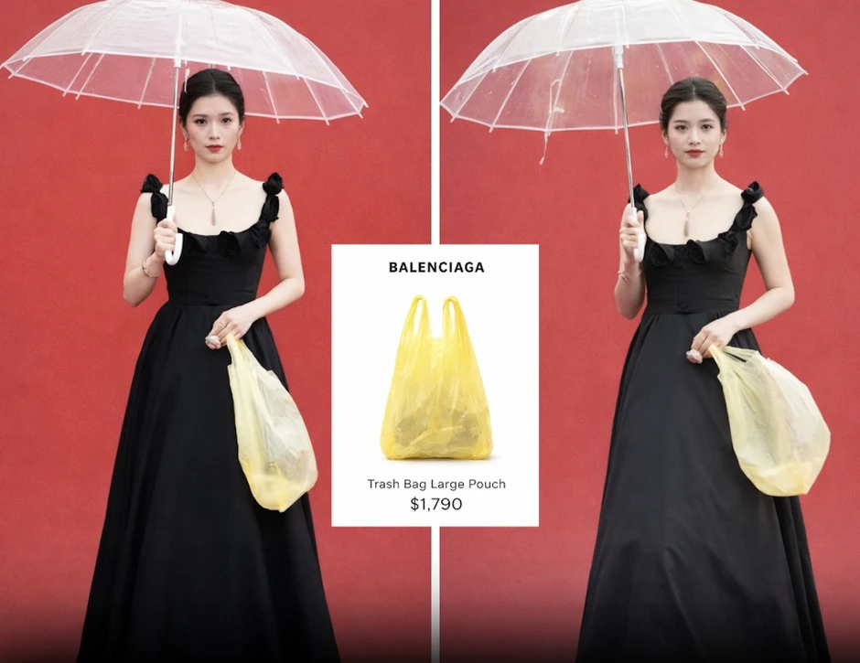 Túi nylon vàng của Trương Tịnh Nghi đang giúp Balenciaga thành "gã hề ngồi mát ăn bát vàng" Túi nylon vàng của Trương Tịnh Nghi đang giúp Balenciaga thành "gã hề ngồi mát ăn bát vàng"