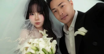Tuyển thủ Việt Nam SN 1999 tung bộ ảnh cưới ngọt ngào với nàng thơ