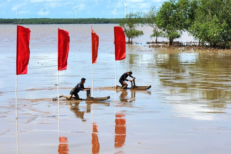 Về xứ biển Cần Thơ xem đua mong trên bãi bùn Về xứ biển Cần Thơ xem đua mong trên bãi bùn