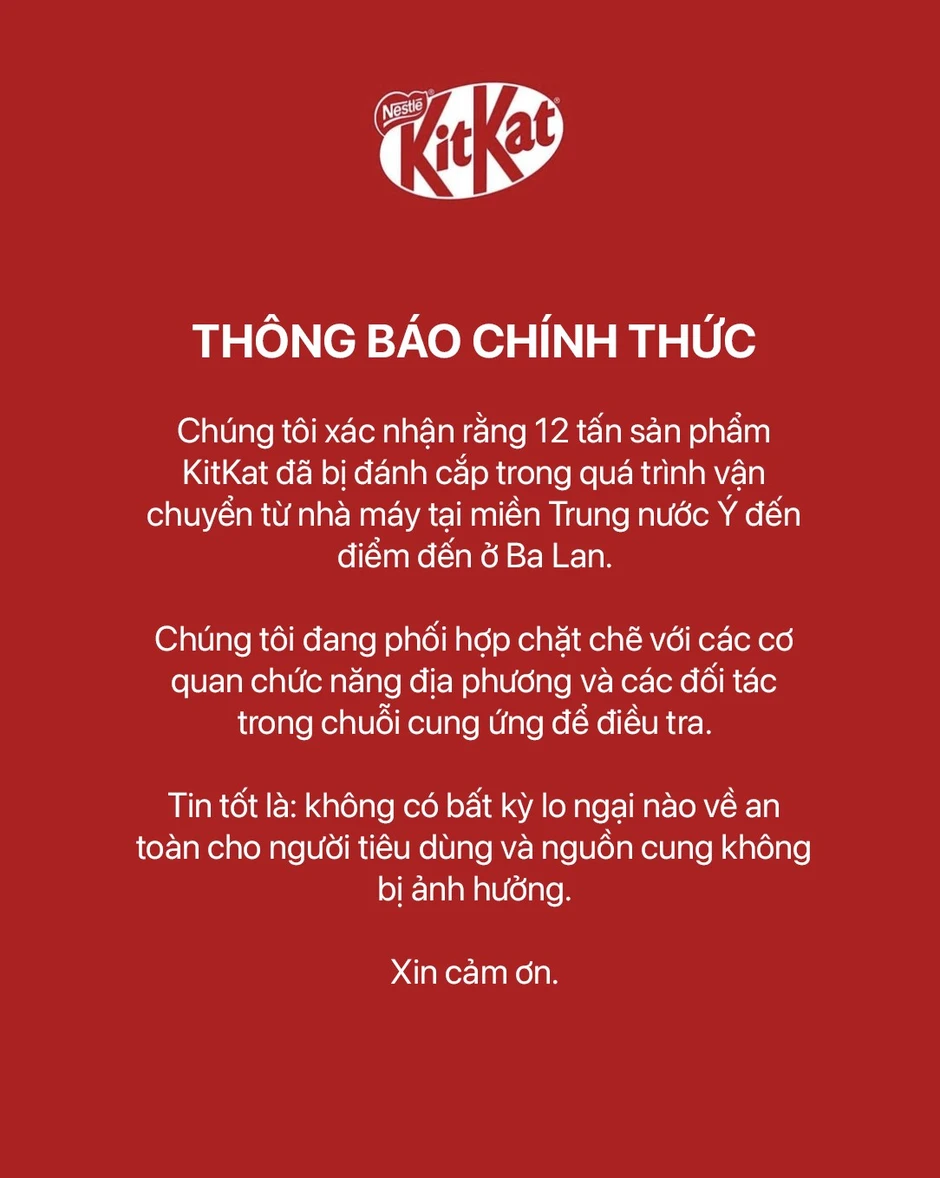Vì sao thông báo bị cướp 12 tấn KitKat hot toàn cầu? Sunsilk và loạt thương hiệu ở Việt Nam cũng “thông báo khẩn”: Sự duyên dáng của "khối content" Vì sao thông báo bị cướp 12 tấn KitKat hot toàn cầu? Sunsilk và loạt thương hiệu ở Việt Nam cũng “thông báo khẩn”: Sự duyên dáng của "khối content"