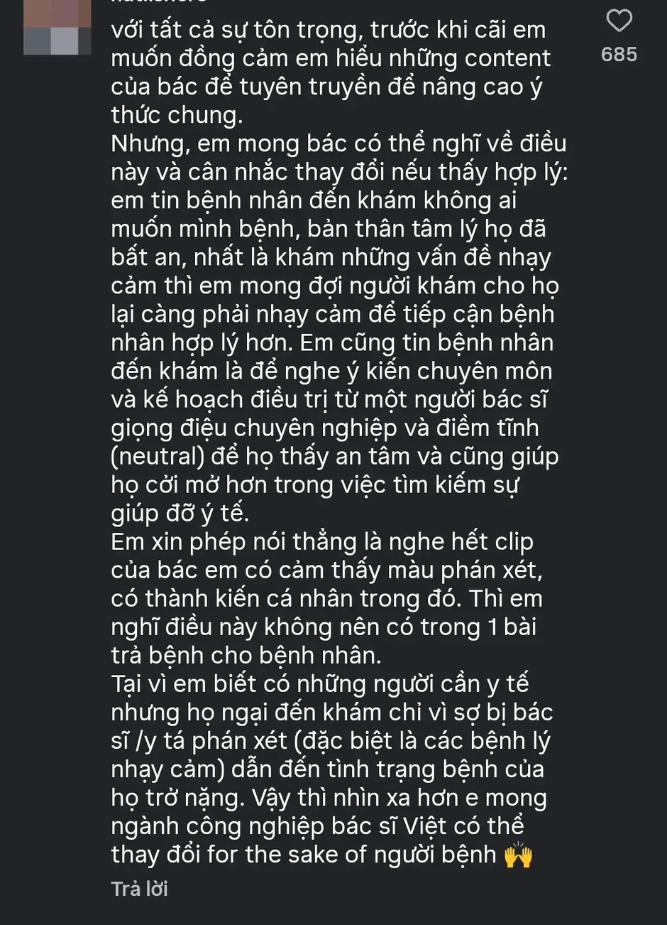Video bác sĩ khám phụ khoa đọc to bệnh án của cô gái nhiễm 5 tuýp HPV, còn hỏi "sợ chưa": Bùng nổ tranh luận Video bác sĩ khám phụ khoa đọc to bệnh án của cô gái nhiễm 5 tuýp HPV, còn hỏi "sợ chưa": Bùng nổ tranh luận
