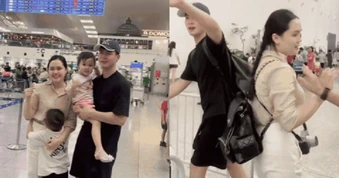 Video: Cận cảnh vợ chồng Duy Mạnh - Quỳnh Anh bịn rịn chia tay các con, lên đường sang Mỹ phẫu thuật chấn thương